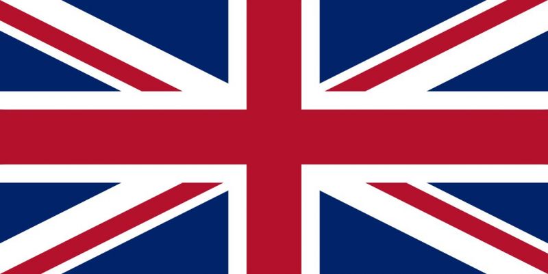 0.5yd 46x23cm Union Jack MoD printed